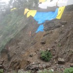 landslide at Hotel clark