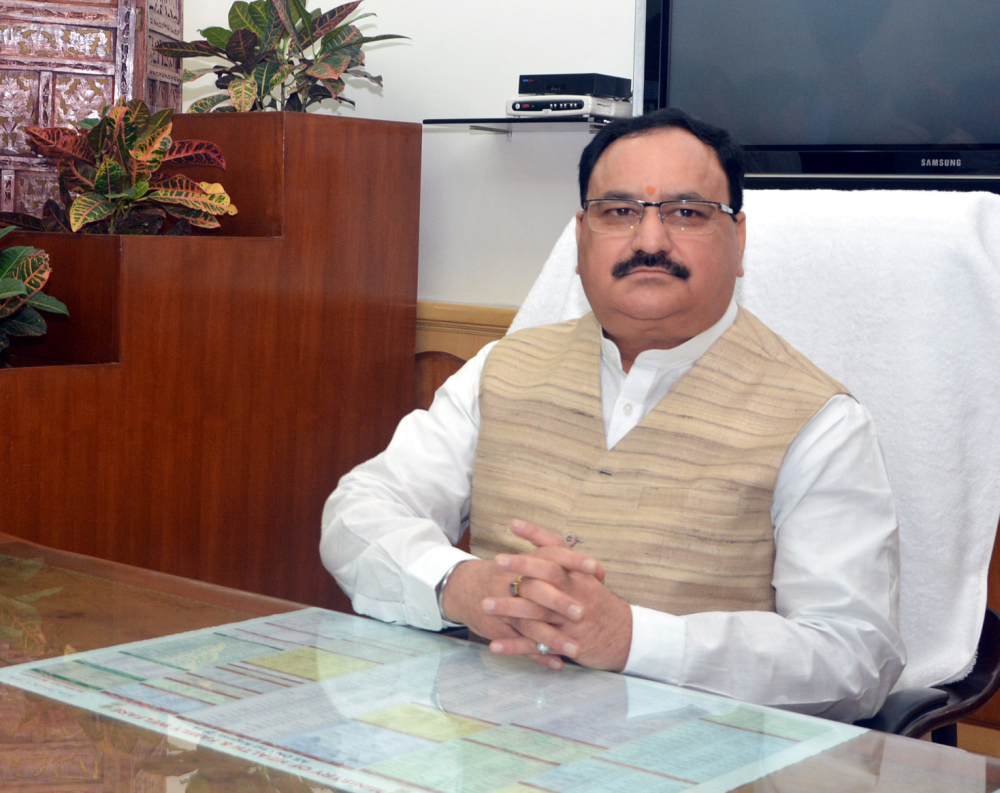 The News Himachal JP Nadda takes charge as Minister of 