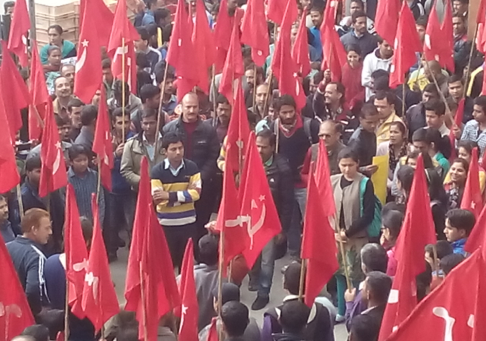 CPM protest in Shimla