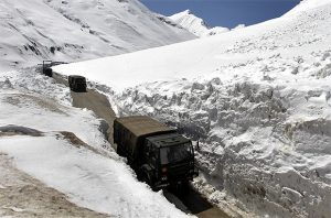 Indian army on Manali-leh