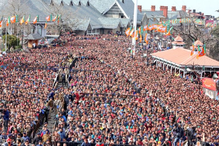 Shimla Ridge on Jairam Thakur oath ceremony
