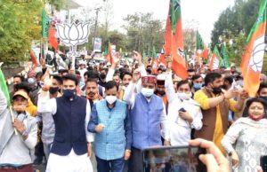 MC Elections: Anurag Thakur campaigns in Dharamshala