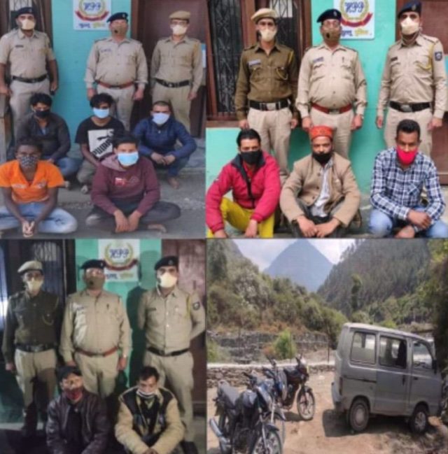 Gang of vehicle lifters busted in Kullu district, 10 arrested