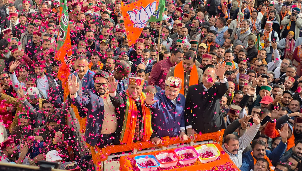 JP Nadda lays foundation stone for BJP's new state office in Shimla