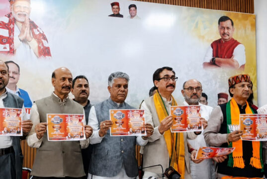 BJP Releases Vision Document for Palampur MC Polls, Focuses on Tourism, Traffic and Martyrs’ Memorial