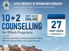 Jaypee University Opens Online Counselling Process for BTech Aspirants, Applications Till May 23