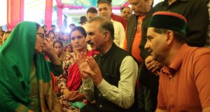 CM Sukhu Announces Relief Package for Cloudburst Victims in Kangra