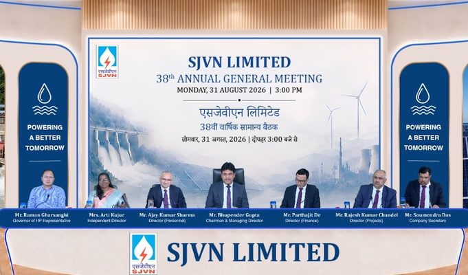 SJVN Records Highest-Ever Power Generation, Revenue Surges to ₹4,722.81 Crore