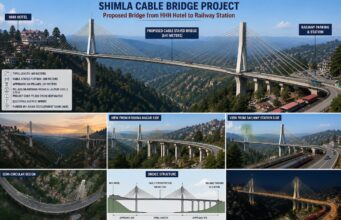 ₹2,200 Crore Traffic Plan: 841-Metre Cable Bridge Proposed to Ease Congestion in Shimla