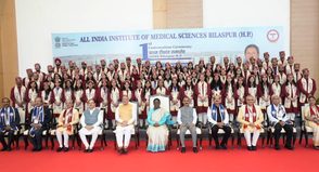 President Droupadi Murmu Confers Degrees on First Graduating Batch of AIIMS Bilaspur
